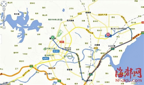 莆田城区往返涵江春节或大堵车绕行有3方案
